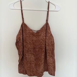 a new day Brown Animal Print Camisole